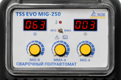 вид модели Сварочный полуавтомат TSS EVO MIG-250, арт. 035259