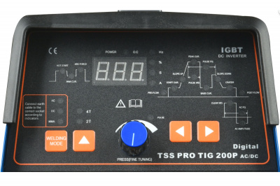 вид модели Аппарат TIG сварки алюминия TSS PRO TIG/MMA 200P AC/DC Digital, арт. 030078