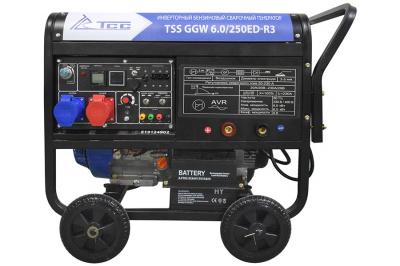 вид модели Инверторный бензиновый сварочный генератор TSS GGW 6.0/250ED-R3, арт. 026495